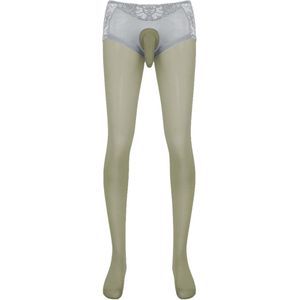 Sissy Mannen Sexy Panty Open Bulge Pouch Jockstrap Erotische Lingerie Kanten Kousen Ondergoed L-XXL