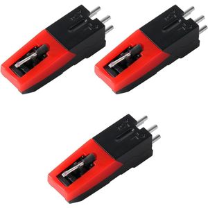 3 Stuks Universeel Platenspelercartridges - Vervanging Diamanten Stylusnaald - LP-fonograaf - Crosley - Hoge Kwaliteit