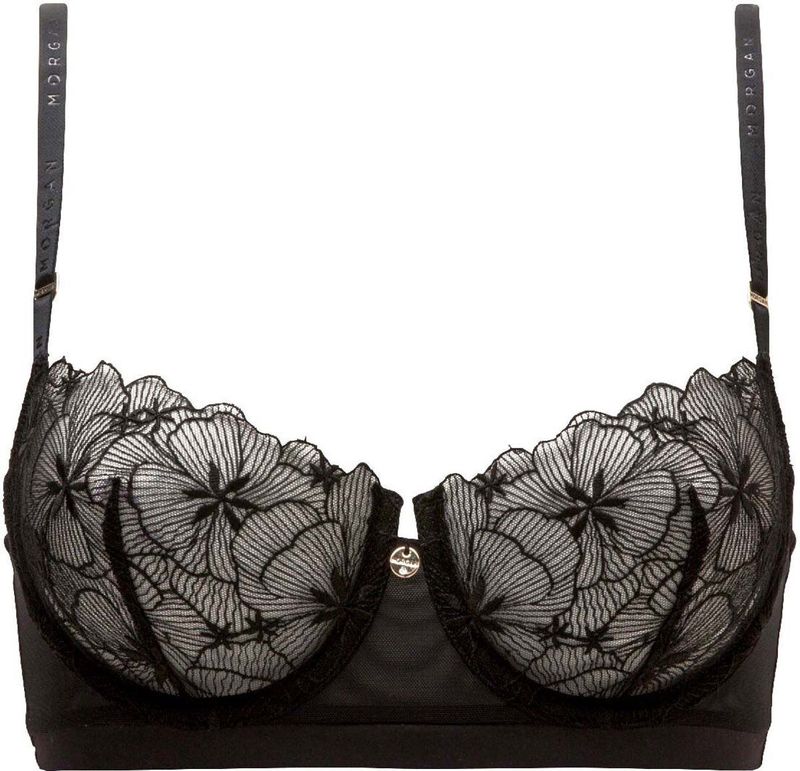 Beugelbeha - Amandine - Klassieke Decolleté - Geïntegreerde Tule - Balconette bh's