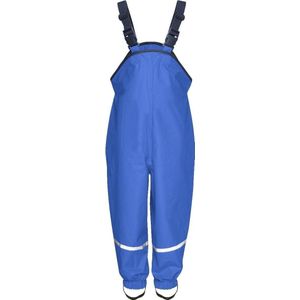 Playshoes regenbroek met schouderbanden blauw 74