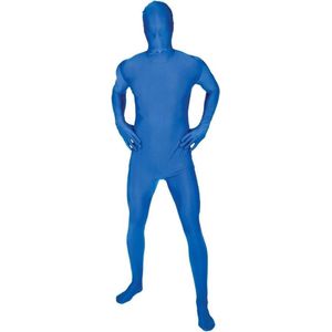 Blauwe M Suit second skin outfit voor volwassenen  - Verkleedkleding - XXL