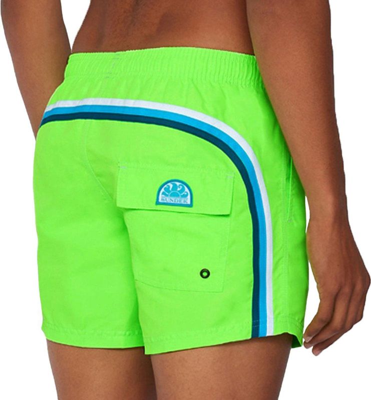 Sundek - Heren Zwemshort - Groen - Memory Polyester