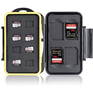 Hoesje voor SD en Micro SD kaarten - Opbergsysteem voor 8 Micro SD en 4 SD kaarten