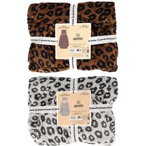 Apollo - Huggle Hoodie - Bruin - Oversized - Luipaardprint