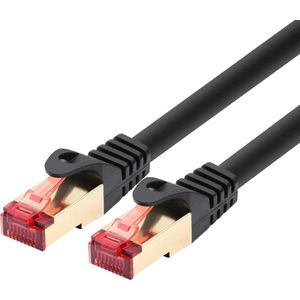 Premium 0,75 m LAN-kabel - Dubbel afgeschermd Gigabit Ethernet netwerkkabel RJ45