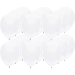 Haza Ballonnen verjaardag/thema feest - 300x stuks - wit - 29 cm