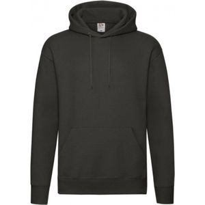Premium Hooded Sweat - Charcoal - S - Fruit of the Loom