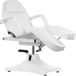 Mega Beauty Shop® Behandelstoel pedicurestoel wit - Voor profesioneel gebruik