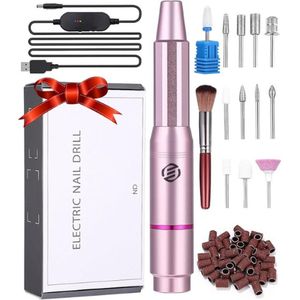 Equivera Elektrische Nagelvijl - Nagelfrees - Electric Nail File - Manicureset - Manicure. Pedicure - Nagelvijl - Nagelboor - Kerstcadeau - Sinterklaas - Sinterklaas Cadeau - Cadeau Voor Vrouw - Cadeau Voor Man - Cadeau