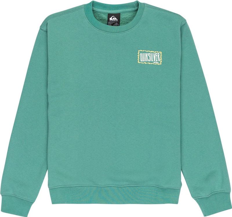 Quiksilver - Graphic Sweatshirt - Groen - Fleece Trui - Jongens 8-16