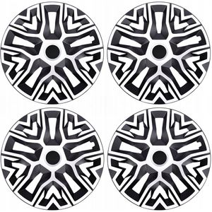 NRM The Best Bicolor - Wieldoppen 14'' - 4 stuks - wit en zwart