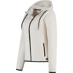 Travelin' Kirsten Dames - Outdoorvest - Teddyfleece - Wit