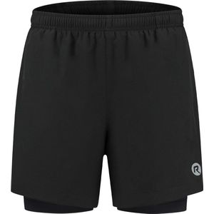 Rogelli Essential 2-in-1 Hardloopshort - Heren - Zwart - Maat 3XL