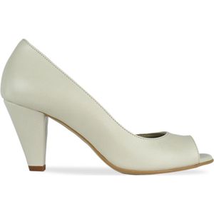 Noë Shoes Nicolina Peeptoe Cream