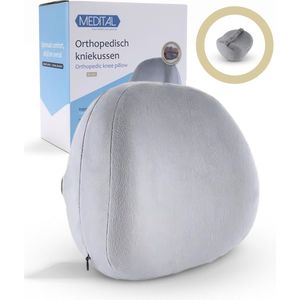 Orthopedisch Kniekussen Voor In Bed - Ergonomisch Beenkussen Voor Zijslapers - Pijnverlichting - Grijs