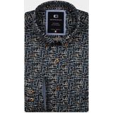 Giordano - Overhemd - Blauw - Lange Mouw