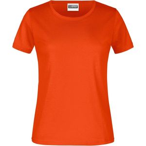 James And Nicholson Dames/dames Ronde Hals Basic T-Shirt (Oranje)