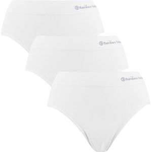 Comfortabel & Zijdezacht Bamboo Basics Belle - Bamboe Briefs (Multipack 3 stuks) Dames - Naadloos - Onderbroek - Ondergoed - Wit - S