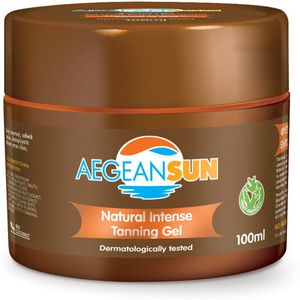 Natural Intense Tanning Gel 100ml – Natuurlijke, Snelle & Diepe Bruining | Waterproof Formule met Wortelolie & Kokosolie | Verzorgt, Hydrateert en Beschermt