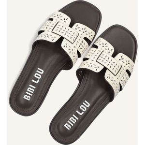 Bibi Lou - 758Z28Vk - Slippers - Wit - Leer