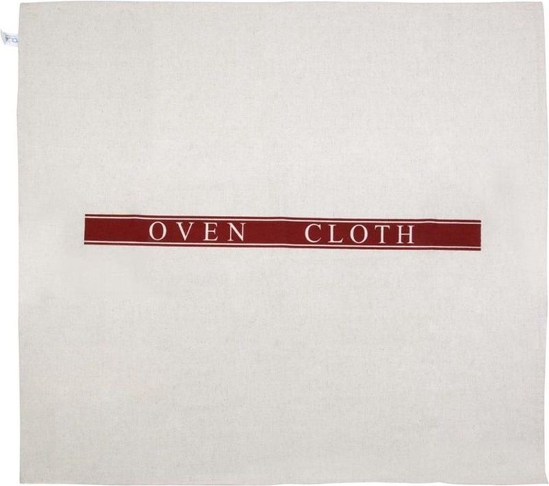 Vogue - Hotel Ovendoek - Rood - 55% Linnen 45% Katoen - 86.4x81.3cm