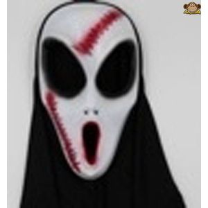 Partychimp Gezichtsmasker Horror Alien Halloween - PVC