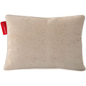 Auronic - Warmtekussen - Beige - Sherpa Fleece - Draadloos - Oplaadbaar - Elektrisch Kussen - 45x60 cm