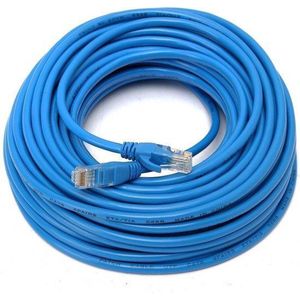 ValeDelucs Internetkabel 20 meter - CAT6 UTP Ethernet kabel RJ45 - Patchkabel LAN Cable Netwerkkabel - Blauw