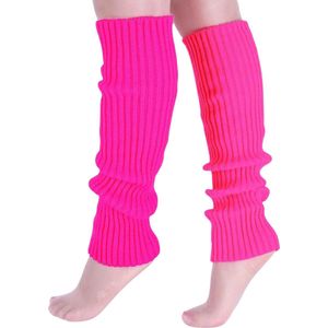Beenwarmers - Dames - Overknee - Ballet - Wol - Kniekousen - Leg Warmers - Warm - Roze