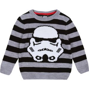 Zwarte STAR WARS gestreepte trui