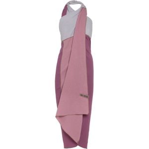 Knit Factory Fay Pareo - XL Sjaal - Sarong - Stranddoek - Strandlaken - Strandjurk voor Dames - Violet/Lila - Duurzaam & Milieuvriendelijk - 100% Biologisch katoen