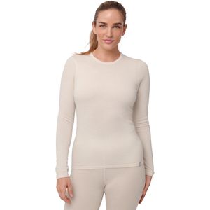 DANISH ENDURANCE Thermo Shirt met Lange Mouwen voor Dames - van Merino Wol - Gebroken Wit - S