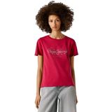 Pepe Jeans Brady T-shirt Met Korte Mouwen Rood L Vrouw