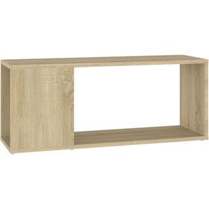 vidaXL - Tv-meubel - 80x24x32 - cm - bewerkt - hout - sonoma - eikenkleurig