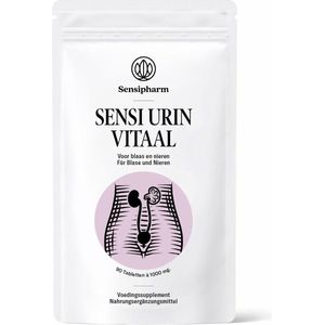 Sensipharm Sensi Urin Vitaal - Voedingssupplement voor Blaas & Nieren - Bij Blaasontsteking & Nierstenen - Natuurlijk - 90 Tabletten à 1000 mg