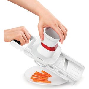 Multifunctionele mandoline - rasp en snijmachine met 5 verwisselbare messen
