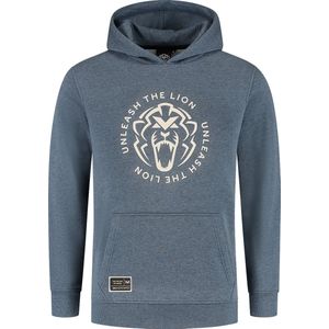 Hoodie - Heather Blue - Unleash The Lion - Max Verstappen