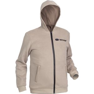 Verwarmde Hoodie - Heren | Verwarmd Vest | Dual Heating | Beige | Incl. twee powerbanks | XXXL