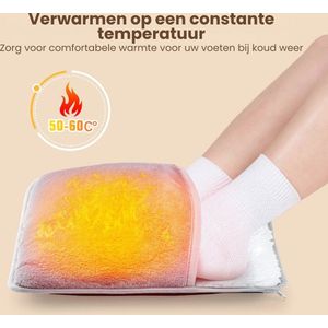 Warmtekussen - Voetwarmer Zacht - Voetwarmers Pads Elektrisch - Foot/Grijs
