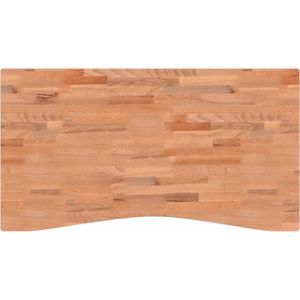 vidaXL Bureaublad - 110x(55-60)x1,5 cm - Beukenhout Bureau Blad - Beukenhout - Massief Hout - Werkbladen - Interieur Decoratie