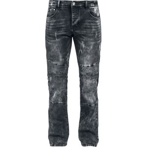Black Premium by EMP Grijze jeans in bikerlook - Heren - W30L32