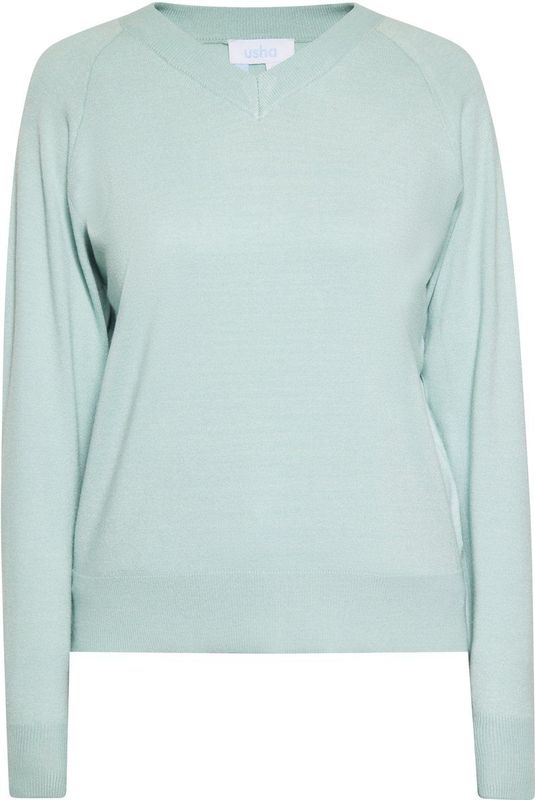 usha - Pullover - V-hals - Gebreid - Regular Fit