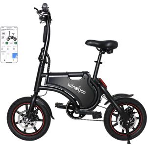 Windgoo B5 - Elektrische fiets - Vouwfiets - E Bike - 14 Inch - 250W - APP - Zwart