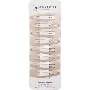 Grote Haarclips asblond metaal - 8 Stuks - Duurzame en Stijlvolle Haarspeldjes voor Vrouwen