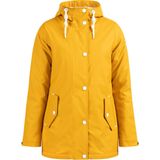 DreiMaster - Regenjas - Mosterd - Geweven Bontvoering