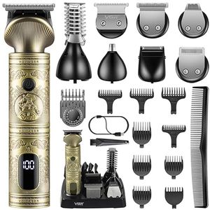 Baard, Haar en Grooming Trimmer - LED Display - 6 in 1 - Draadloos