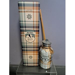 geurstokjes i puro mont blanc - 240 ml - bergamot - lavendel - mirre - jasmijn - abrikoos - tonkaboon - musk - amber - lim edition
