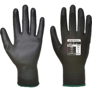 Palm handschoen PU Zwart - Maat XL (5 paar)