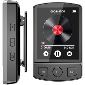 MP3-speler met Bluetooth 5.0 digitaal scherm en luidspreker, draagbare verliesvrije geluidskwaliteit
