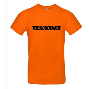 Toeschouwer T-shirt - 100% Katoen - Maat 3XL - Classic Fit - Oranje